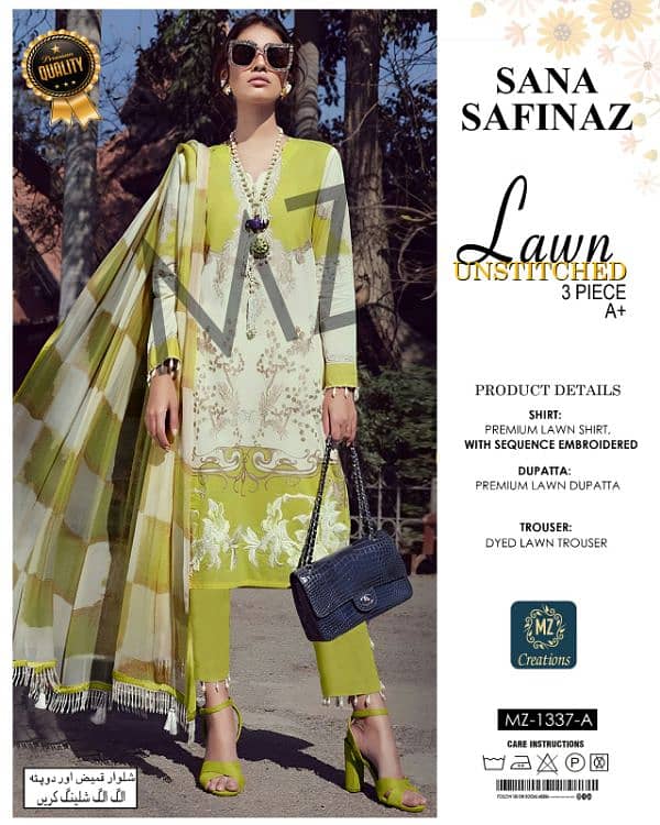 Unstitched*(Lawn Opening 2025)*  *Lawn 3pc Collection 11