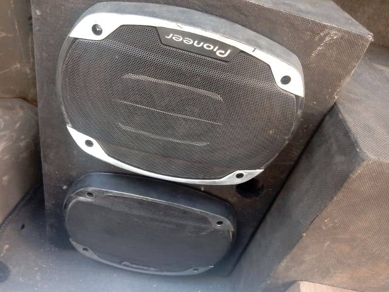 sound system woofer amp speakers with boxes 4