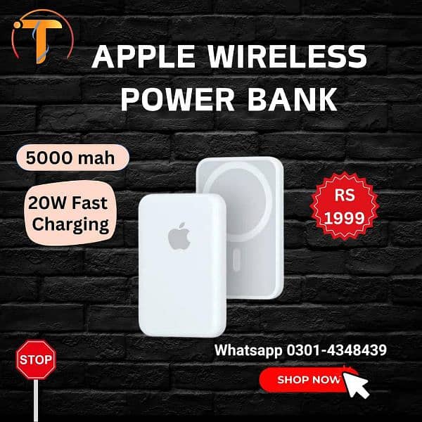 Apple Magsafe Wireless Power Bank mi Samsung oppo  joyroom Power Bank 0