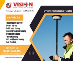 GPS|Total Station|Drone Topograohic Survey|Soil Testing|Town Planning