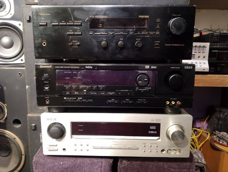 Nakamichi Sherwood Kenwood teac Denon amplifiers available for sale 0