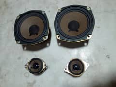 Sony AIWA Speakers 4 piece Tuitar 4 piece Genion All ok work