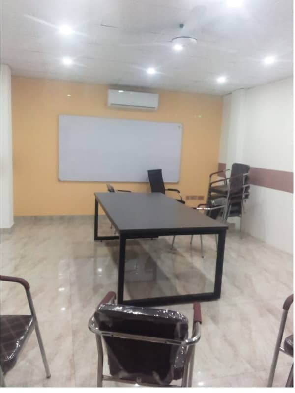 Area 1500 Sqft Sami Furnished Corporate Office Near kalma Chowk Gulberg Lahore For Rent 7