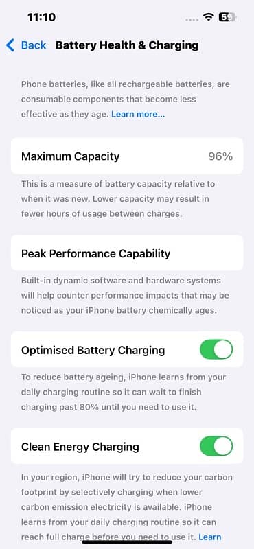 iPhone 13 96% battery health abi warranty mai hai 5