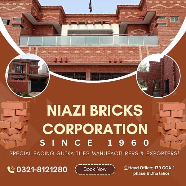 Gutka Bricks manufacturer - Mosaic Tiles - Red bricks - Gutka design 3