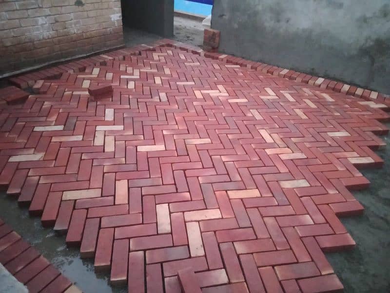 Gutka Bricks manufacturer - Mosaic Tiles - Red bricks - Gutka design 4