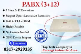 Branded PABX (3+12) In Karachi