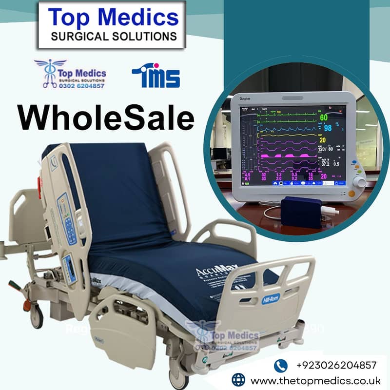 Hospital bed defibrillator/Ventilator/ Anesthesia Machine/ OT table 1