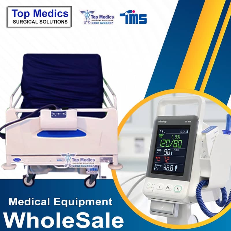 Hospital bed defibrillator/Ventilator/ Anesthesia Machine/ OT table 4