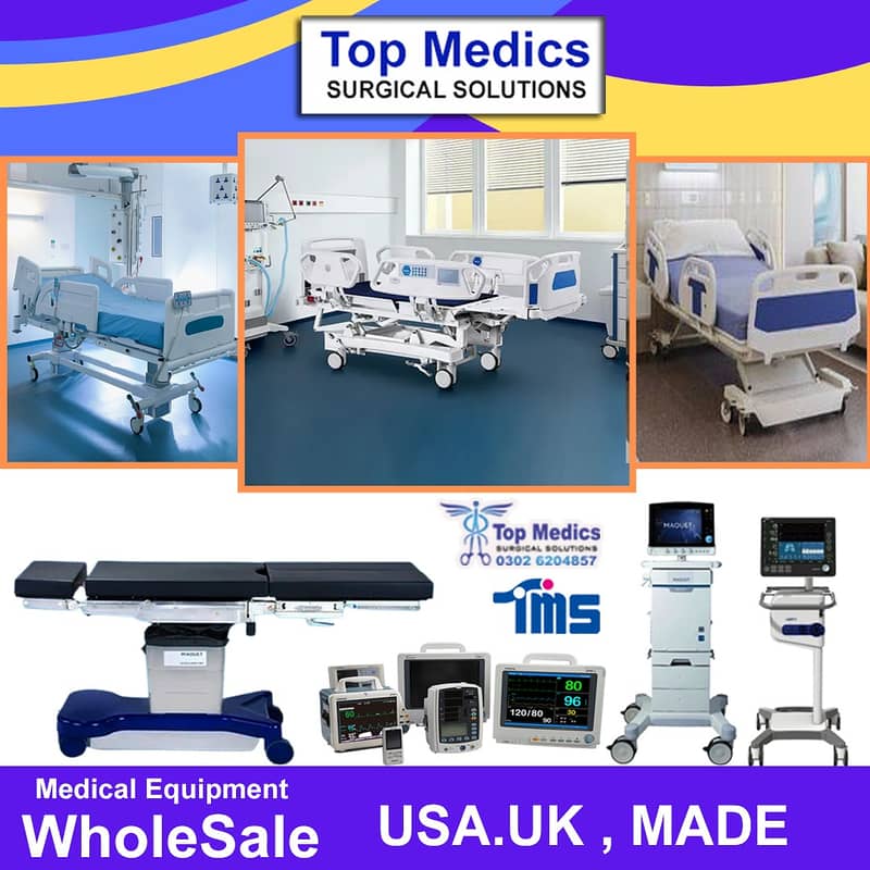 Hospital bed defibrillator/Ventilator/ Anesthesia Machine/ OT table 5