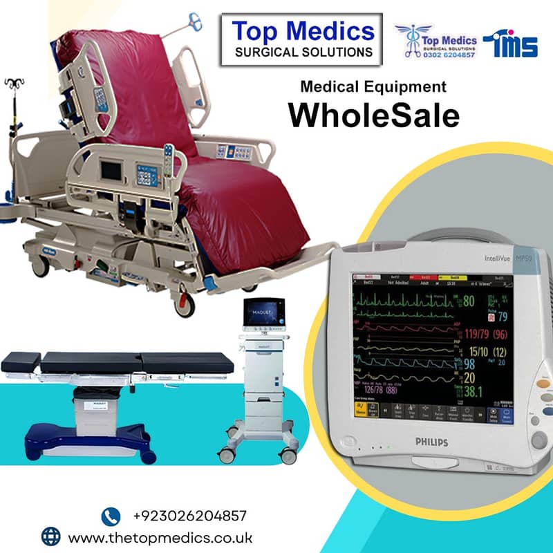 Hospital bed defibrillator/Ventilator/ Anesthesia Machine/ OT table 6