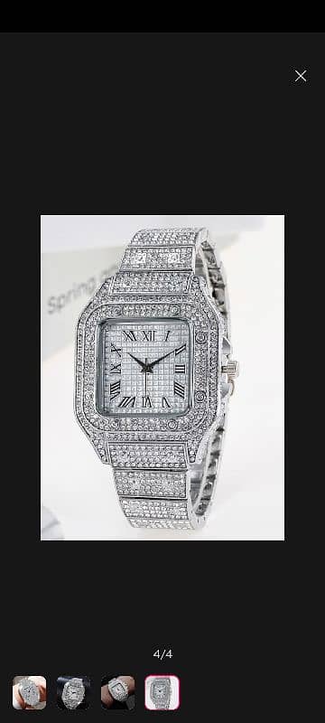 full diamond quartz watch 3