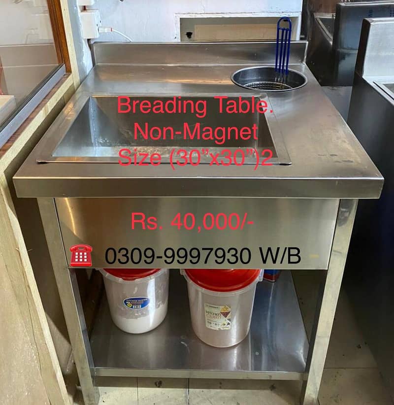 fryer/Exhasting Hood/resturant equipment/Cutting table/breading table 2