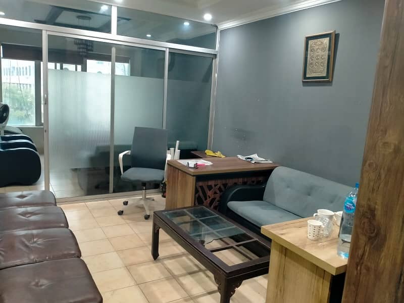 Well half furnished office available for rent in F 11 markaz 3rd main prime location front side 1