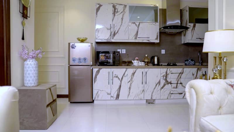 1-Bed Fully Furnished Flat For Rent Family Building Hot Location Sector C Bahria Town Lahore 4