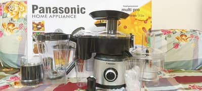 Panasonic Food Factory All In 1  Juicer, Chopper,Grinder,Mixer.