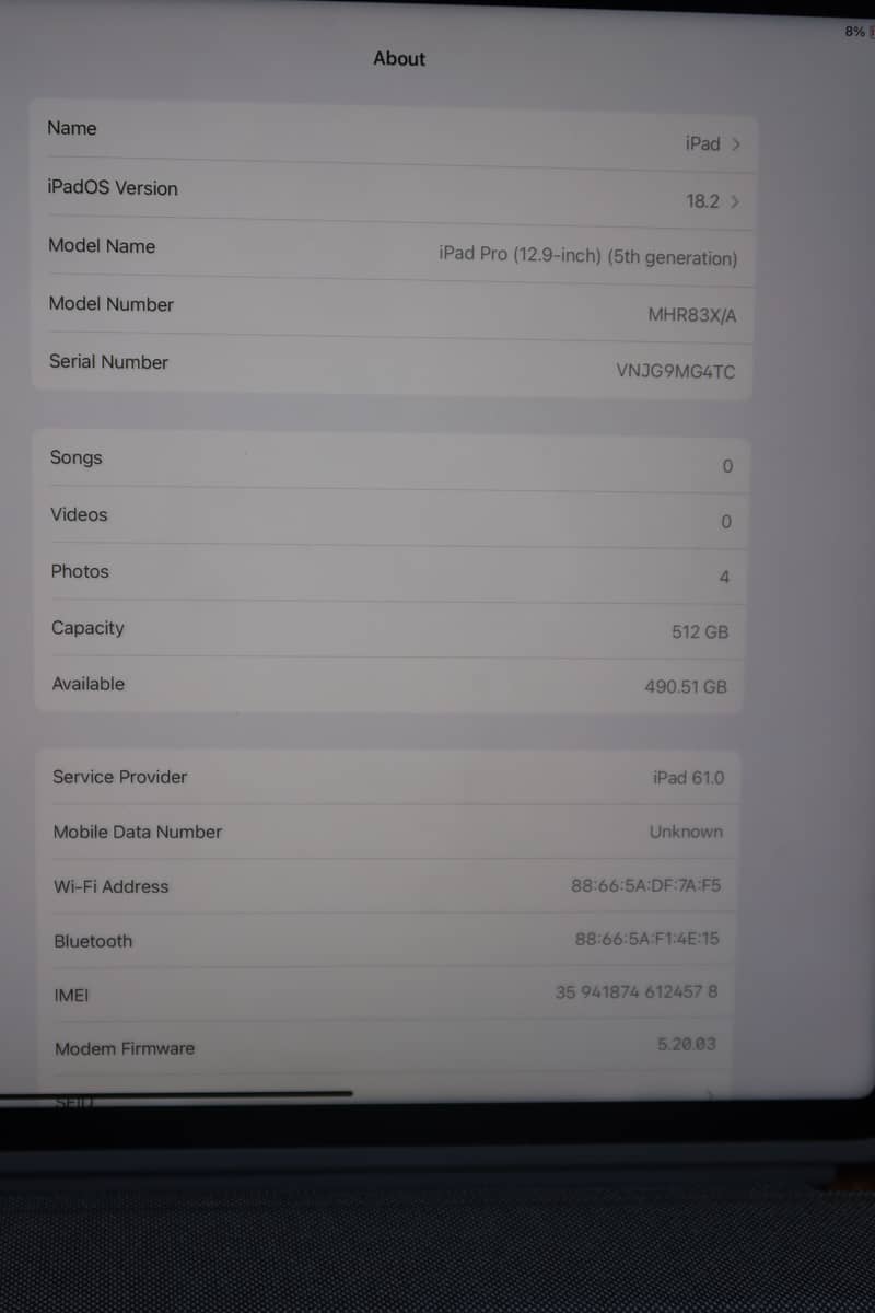 Apple iPad Pro 12.9inch 5th Gen 512GB w/ Keyboard, Brand New Condition 4