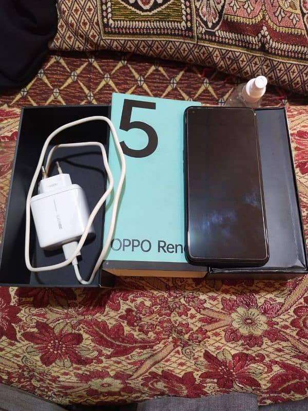 opoo reno 5 8+128 full box excellent mobile 4