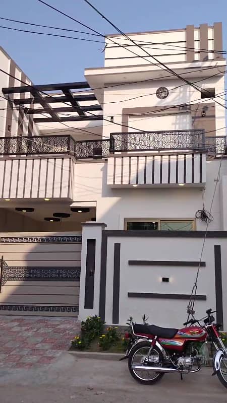 Allama Iqbal town dewan wali puli New brand Spanish 6 marly proper double story house for sale 0