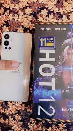 hot 12 Infinix 6 128 box and mobile condition 10/10