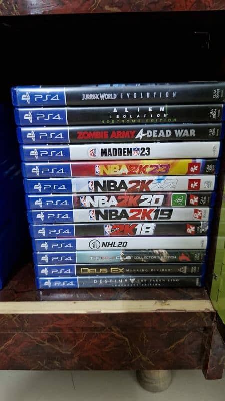 PS4 games available 1