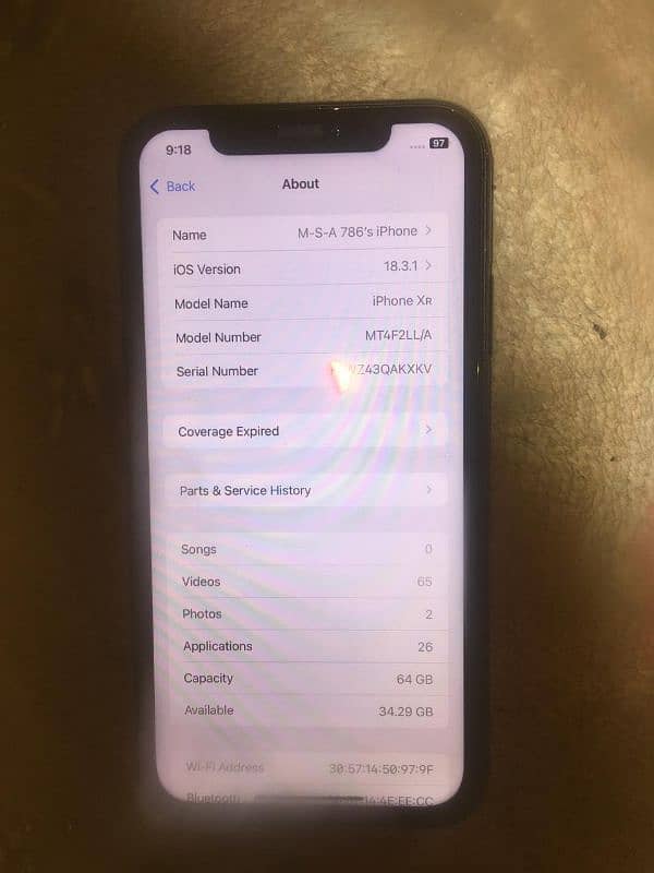 iPhone XR condition 10 by 9 all ok no open no repair JV mobile 5