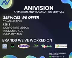 Anivision Animation and Video editing services