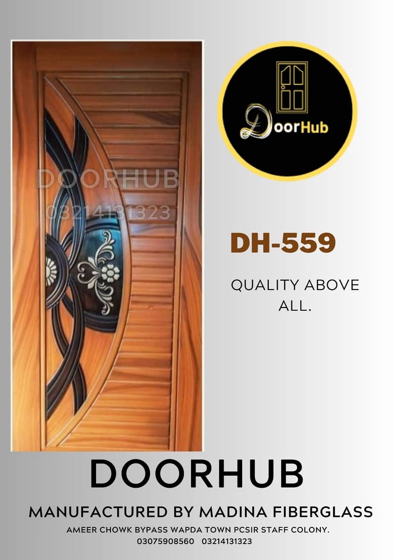 door \ fiber door \ fiber glass \ wooden door \ double door 7