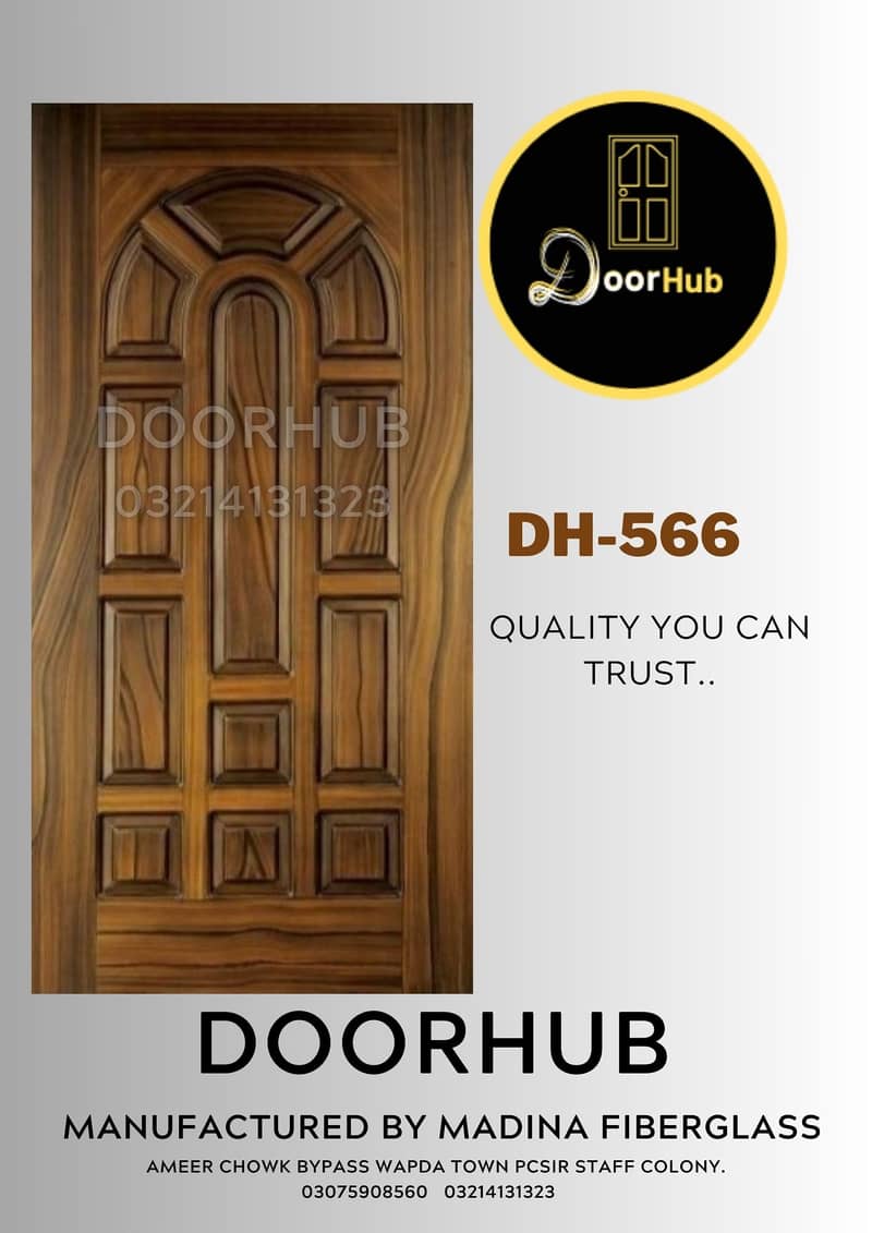 door \ fiber door \ fiber glass \ wooden door \ double door 14