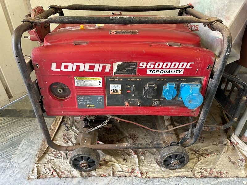 loncin 9600ddc generator for sale slightly used 1