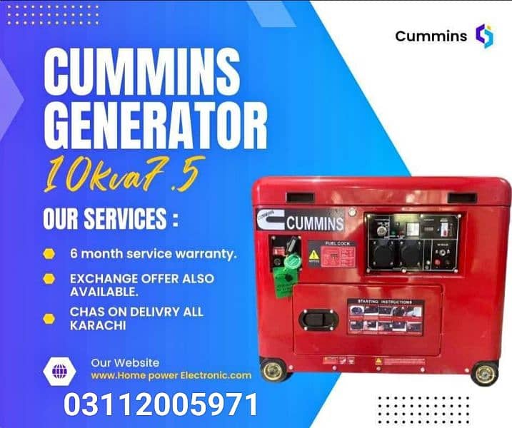 ANGEL PARKINS CUMMINS SOUND PROUF CANOPY GENERATORS AVAILABLE 4