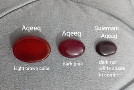 Sulemani Aqeeq & 2 Aqeeqs stone