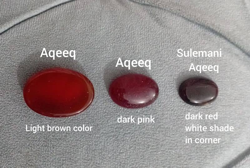 Sulemani Aqeeq & 2 Aqeeqs stone 0