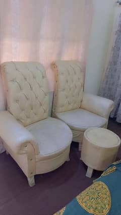 2 sofa chairs coffee chairs bedroom chair  with table