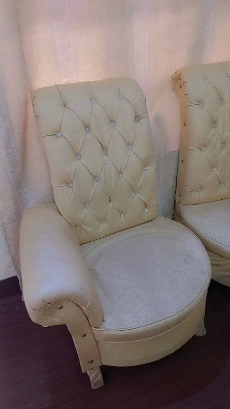 2 sofa chairs coffee chairs bedroom chair  with table 3