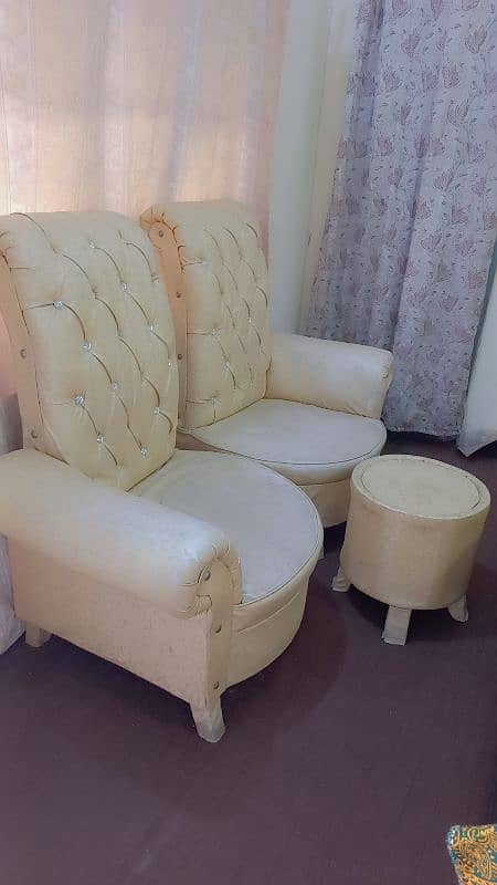 2 sofa chairs coffee chairs bedroom chair  with table 4