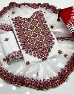 New Sindhi Tranditional Heavy With 04 border dupatta Eid Collection