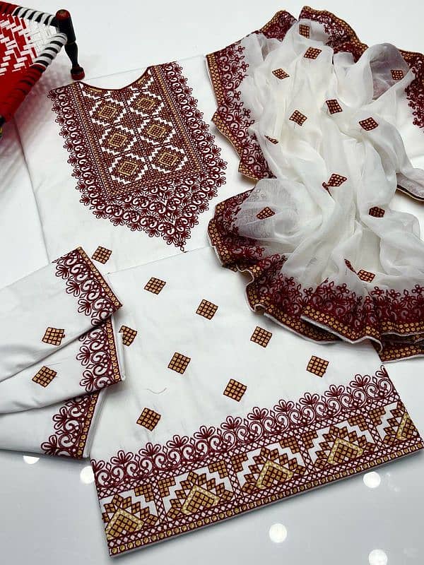 New Sindhi Tranditional Heavy With 04 border dupatta Eid Collection 2