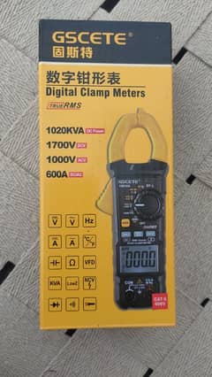 Clamp meter High DC Voltages 1700v/dc. GSCETE CM550A