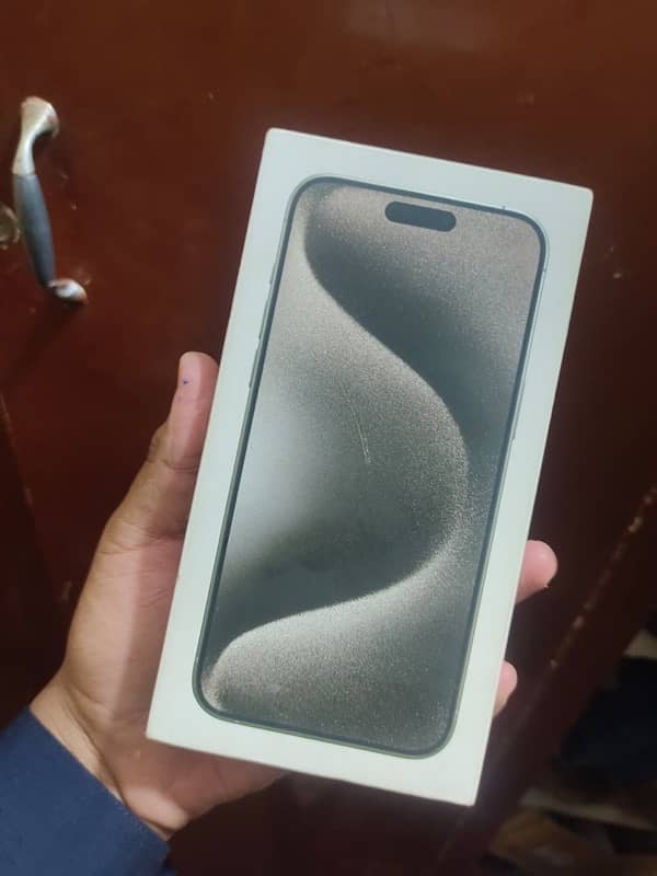 iPhone 15 pro max non pta jv 256jv full box natural titanium 5