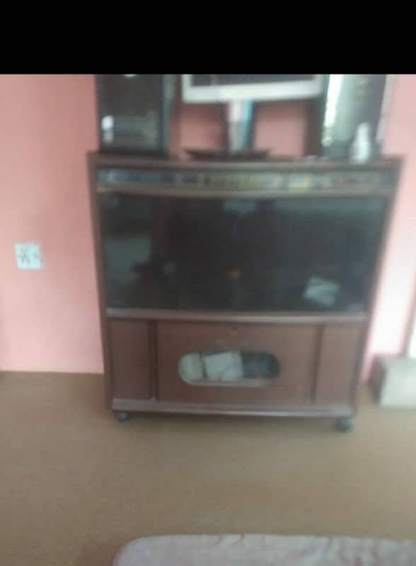 wooden TV trolley 0