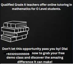 o level tutor Private Tutor 15,000 only math not a scam