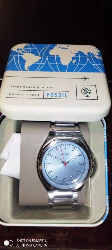 Fossil BQ2766 Evanston Solar Powered Stainless Steel Men's Watch 2