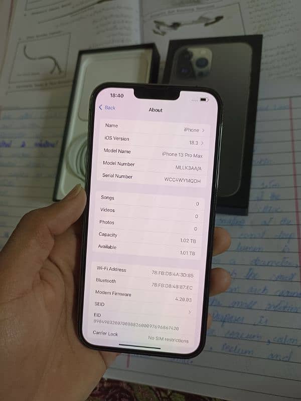 iphone 13 pro max 1tb {1024gb} pta approved 03044848356 3