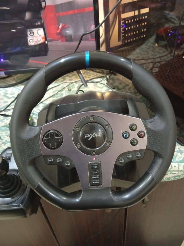 package gaming PC and steering wheel 13