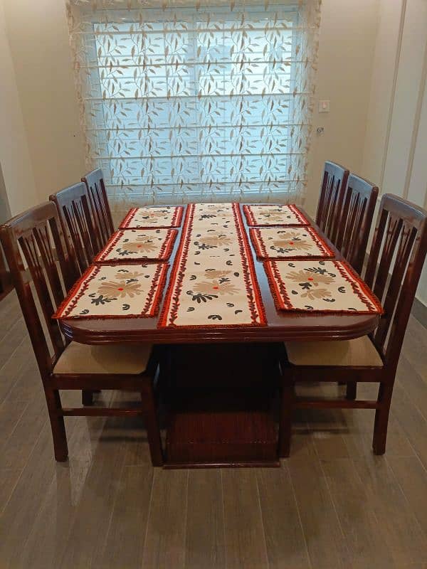 Shisham wood 6 seater dining table 0