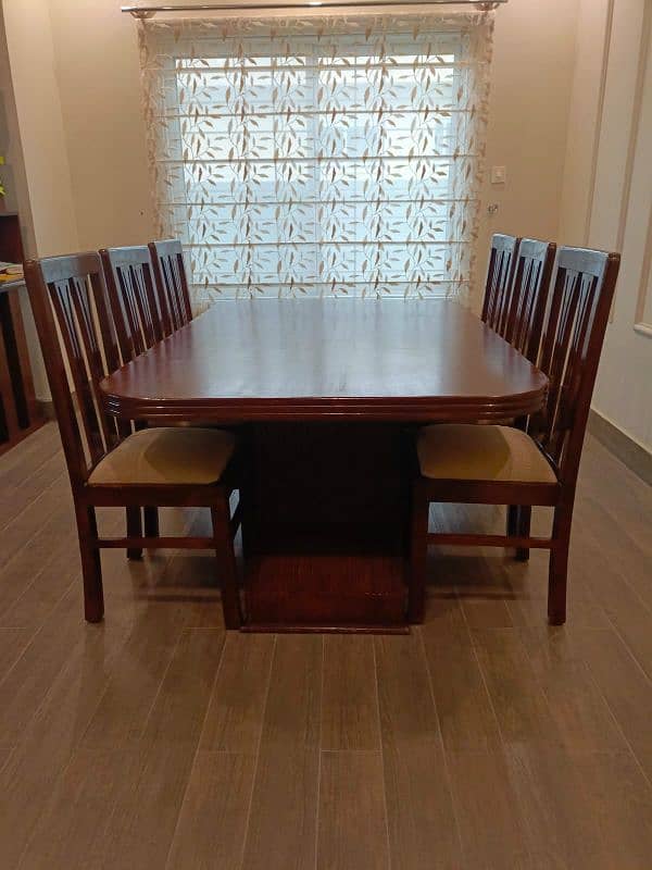 Shisham wood 6 seater dining table 2