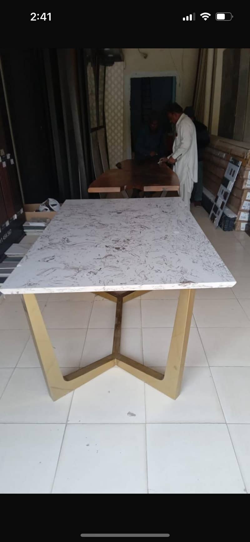 Marble table and comfortable chairs 4