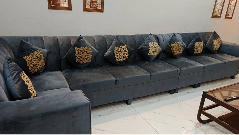 Sofa set 8 seater and two seater Dewaan 0