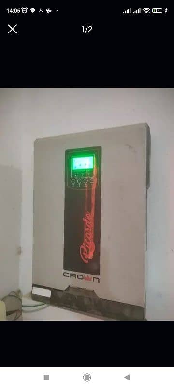 used crown Soler inverter 5kw with battery or without battery Kam krta 2